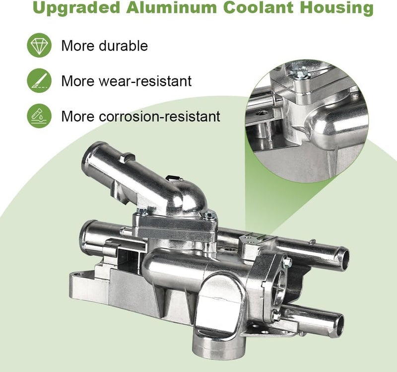 WMPHE Upgraded Aluminium Engine Coolant Thermostat Housing Replacement for Hyundai Sonata, Kia Rondo, and Kia Optima - Image 4