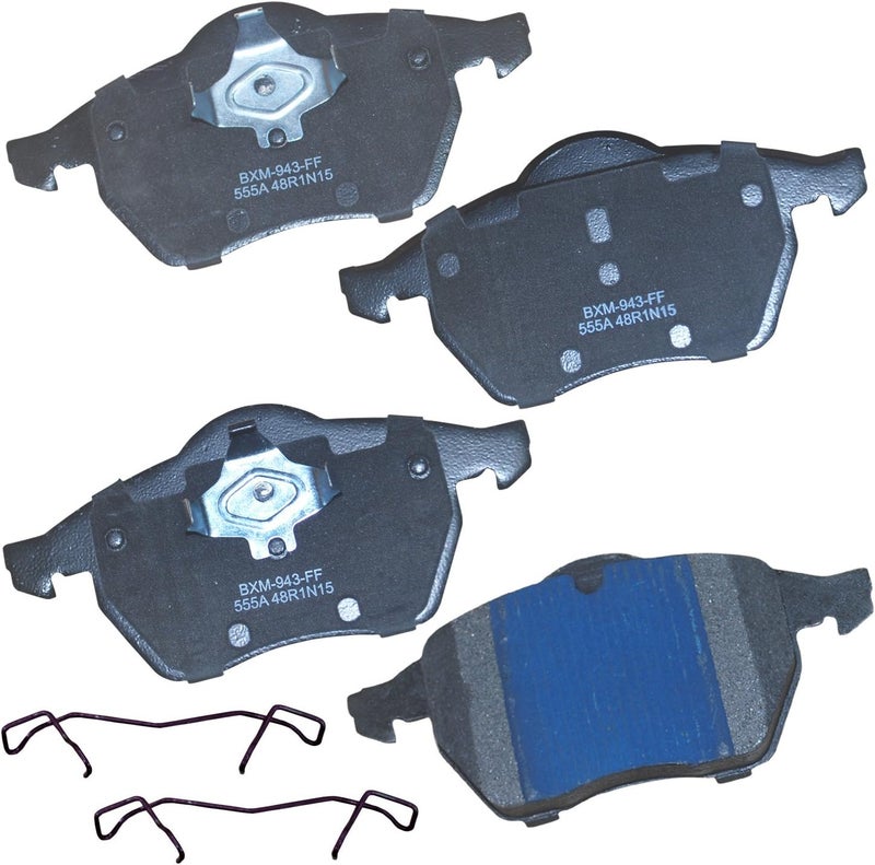 Bendix Premium SBM555A Semi-Metallic Front Brake Pads for Audi A3 1998, A4 2000-1997, A4 Quattro 2000-1997, S3 2004-2002, Seat Leon 2006-2001, Volkswagen Passat 1999-1998 - Image 1