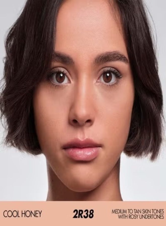 MAKE UP FOR EVER HD Skin Matte Velvet Blurring Foundation & Setting Powder 11g – Shade 2R38 Cool Honey - Medium to Tan Skin Tones with Rosy Undertones - Image 2