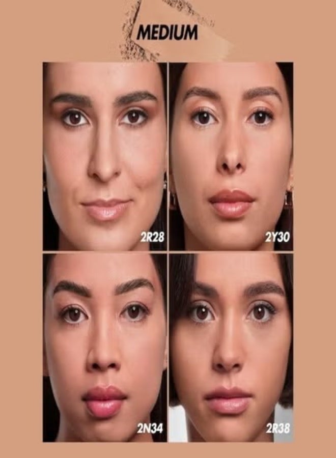 MAKE UP FOR EVER HD Skin Matte Velvet Blurring Foundation & Setting Powder 11g – Shade 2R38 Cool Honey - Medium to Tan Skin Tones with Rosy Undertones - Image 3