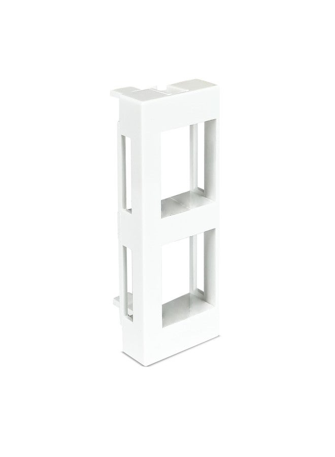 MX RJ45 CAT6/CAT6A Dual Data Port, 1 Module Network Socket Frame for 45×45 mm European & UK Modular Plates, LAN Ethernet Wall Connector for Structured Cabling Systems, Pack of 2 - Image 2