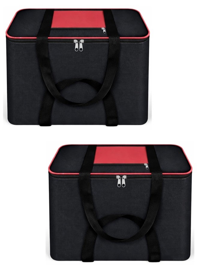 SUBETE Moisture Proof Foldable Underbed Storage Bag for Clothes | Large Wardrobe Organizer for Blankets, Sarees, Quilts & Seasonal Wear | Dust Proof Cloth Storage Bag (2-PACK) - Image 1