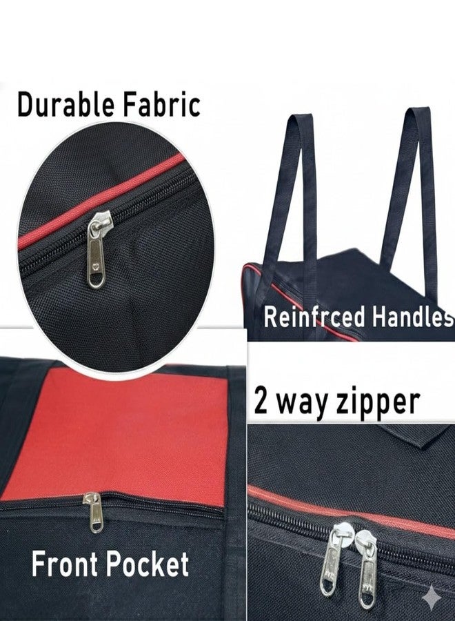 SUBETE Moisture Proof Foldable Underbed Storage Bag for Clothes | Large Wardrobe Organizer for Blankets, Sarees, Quilts & Seasonal Wear | Dust Proof Cloth Storage Bag (2-PACK) - Image 5