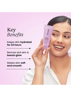 foxtale Nourishing Face Moisturizer with Niacinamide 24Hr Hydration Lightweight Non Sticky Soft Glowing Skin Men Women All Skin Types 100ml  - Image 2