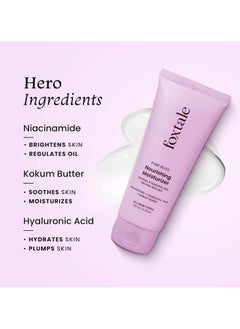 foxtale Nourishing Face Moisturizer with Niacinamide 24Hr Hydration Lightweight Non Sticky Soft Glowing Skin Men Women All Skin Types 100ml  - Image 3