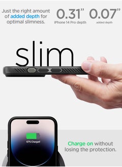 Spigen Liquid Air iPhone 14 Pro Case Cover - Matte Black  - Image 3