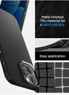 Spigen Liquid Air iPhone 14 Pro Case Cover - Matte Black  - Image 2