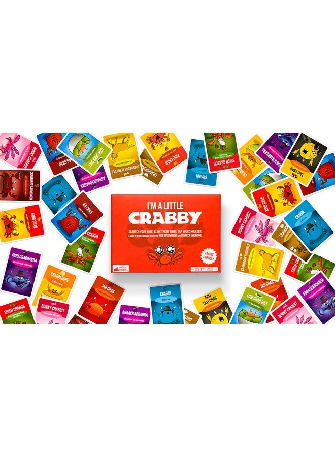 Exploding Kittens LLC I'm A Little Crabby by Exploding Kittens - 4-10 Players - Ages 7+ - 15 Minutes to Play - Sneaky Matching Card Game - Party Game, Ideal for Family Night, Kid and Adult  - Image 3
