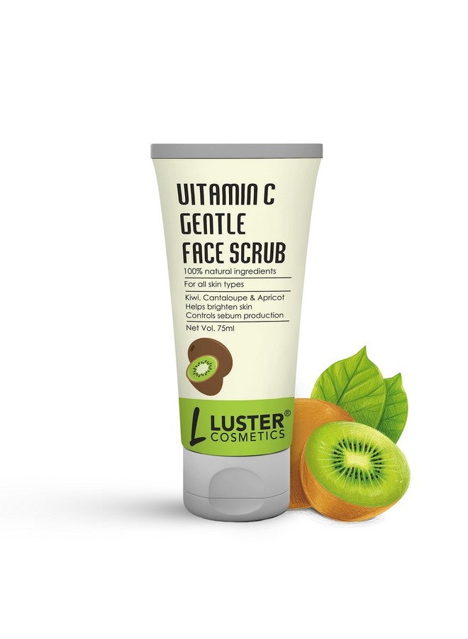 Luster Cosmetics Vitamin C Clarifying Clay Mask & Vitamin C Gentle Face Scrub - 75ml (Pack of 2) - Image 3
