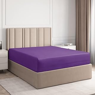CGK Unlimited CGK Unlimited Queen Fitted Sheet - Single Fitted Deep Pocket Sheet - Fits Mattress Perfectly - Soft Wrinkle Free Sheet  - Image 1