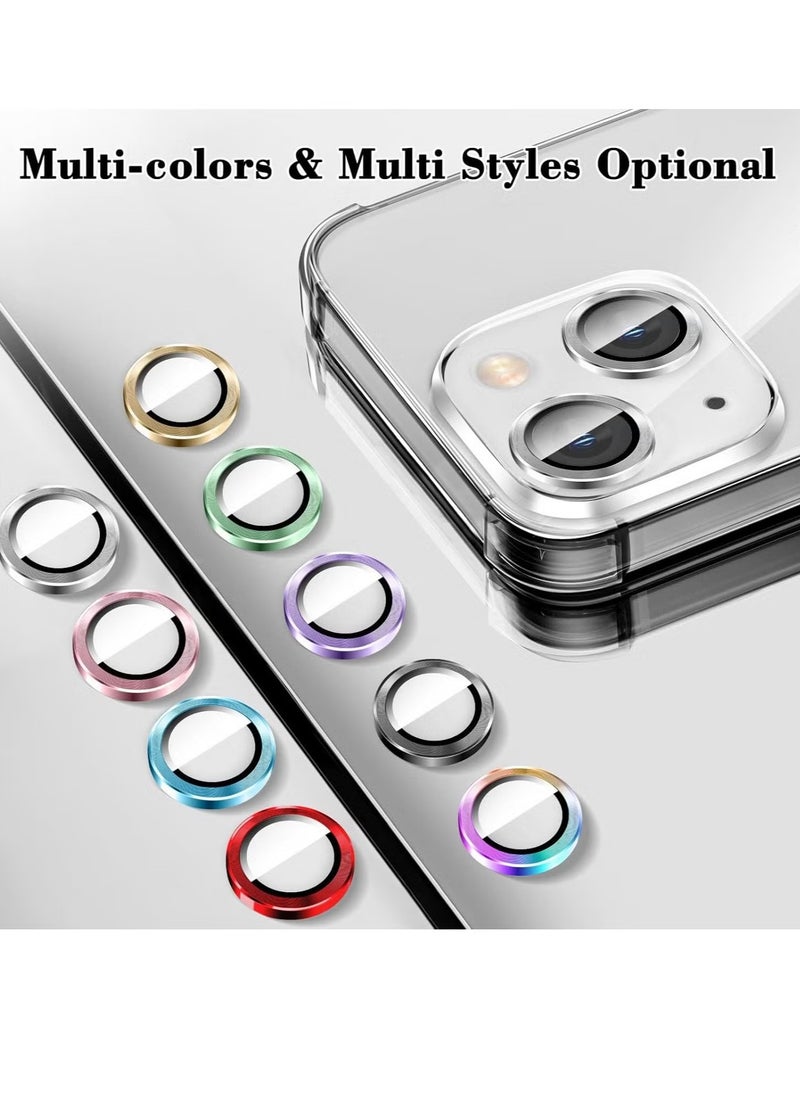 ELTRAZONE Camera Lens Protector for iPhone 16/iPhone 16 Plus – Tempered Glass Camera Cover Screen Protector with Automatic Alignment Metal Individual Rings, HD Anti-Scratch Accessories (Silver)  - Image 2