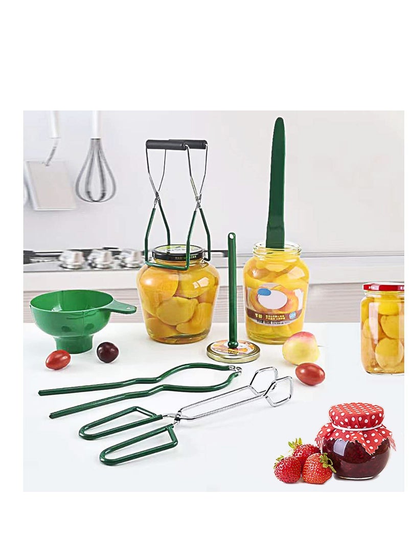 NIBEMINENT 6PCS Canning Kit for Beginner, Home tools Canners, Food Grade Stainless Steel Accessories, Supplies Starter Kit, Green - Image 3