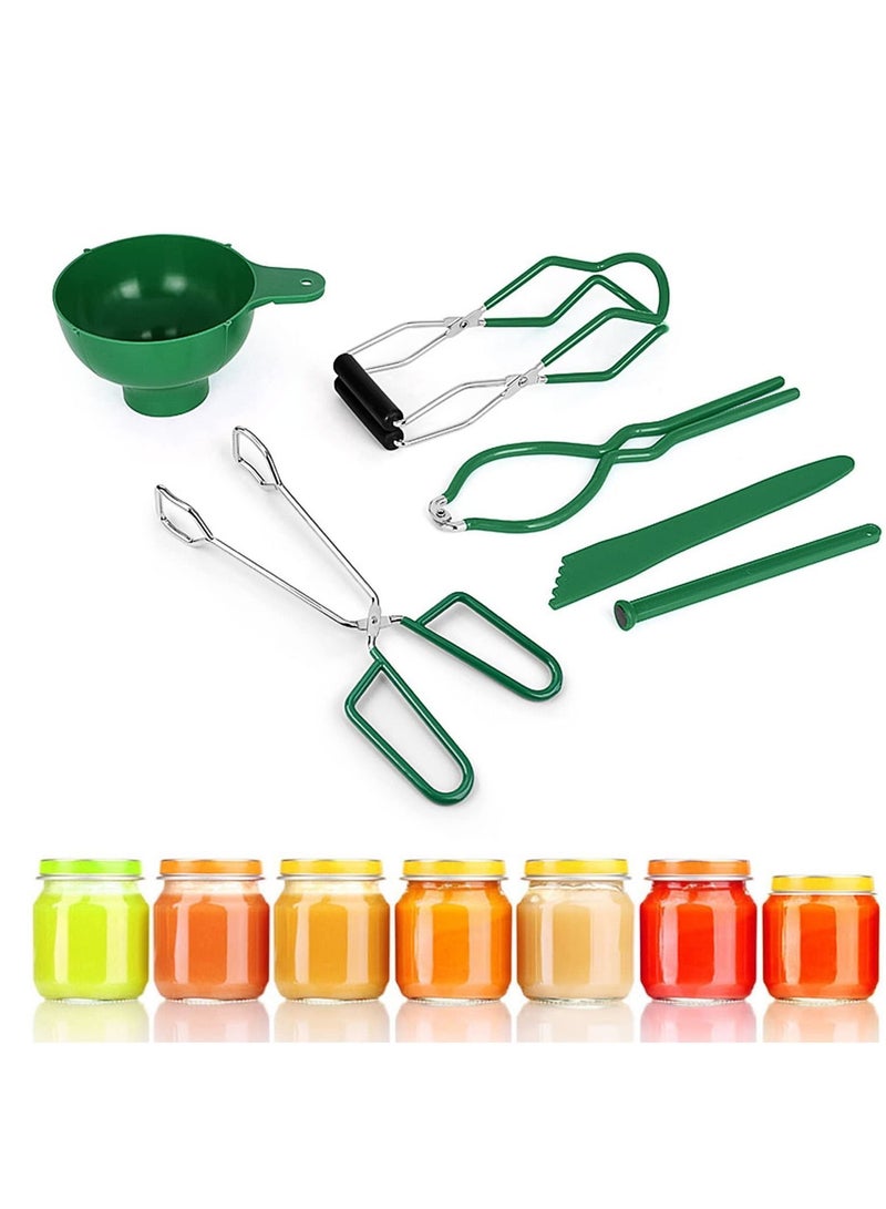 NIBEMINENT 6PCS Canning Kit for Beginner, Home tools Canners, Food Grade Stainless Steel Accessories, Supplies Starter Kit, Green - Image 2