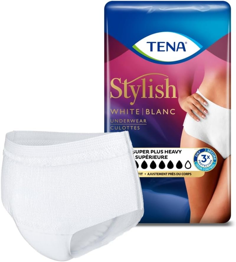 Tena سروال تينا الأنيق لعدم التحكم للنساء، امتصاص فائق، صغير/متوسط، 18 قطعة - Image 2