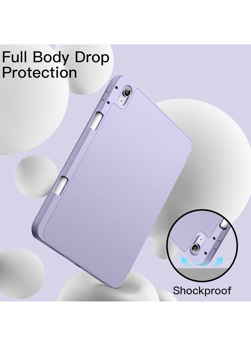 MIGOFAST IPad Air 11-Inch M3/M2 (2025/2024) iPad Air 5/4 (2022/2020 5th/4th Generation 10.9-Inch) with Pencil Holder, Slim Tablet Cover with Soft TPU Back, Auto Wake/Sleep Light Purple - Image 5