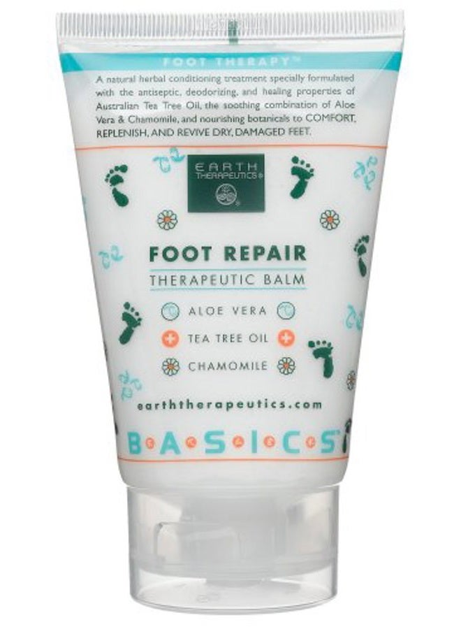 Earth Therapeutics Foot Repair Balm, 4-Ounce Tube (Pack of 3)