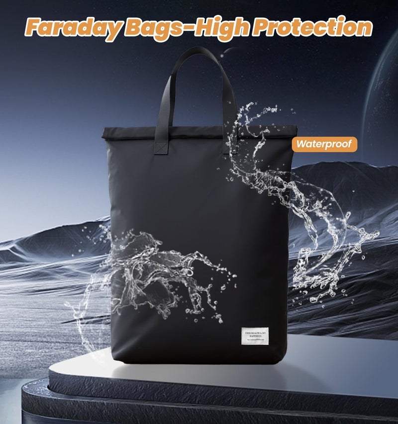 KLASLAV Faraday Bags with Handle,Anti-Tracking Faraday Bag Laptops & Tablets - Image 4