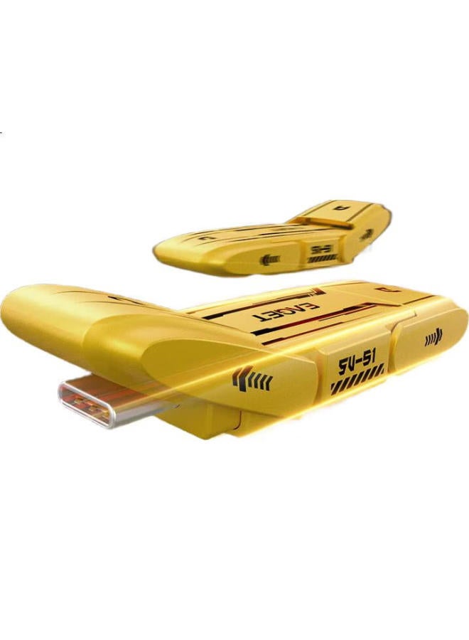 EAGET محرك فلاش صلب عالي السرعة Eaget 128Gb Usb3.2 Type-C مزدوج الواجهة Su96، سعة كبيرة، سرعة قراءة 560Mb/S، متوافق مع الهواتف وأجهزة الكمبيوتر، محرك USB مكتبي، محمول - Image 1