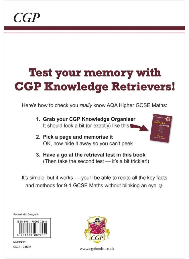 null - Coordination Group Publications Ltd (CGP) GCSE Maths AQA Knowledge Retriever - Higher - Image 1