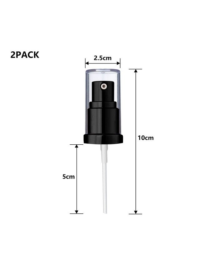 Chris.W 2Pack Foundation Pump Compatible with Maybelline Fit Me Liquid Foundation Makeup (Black+Black) - Image 3