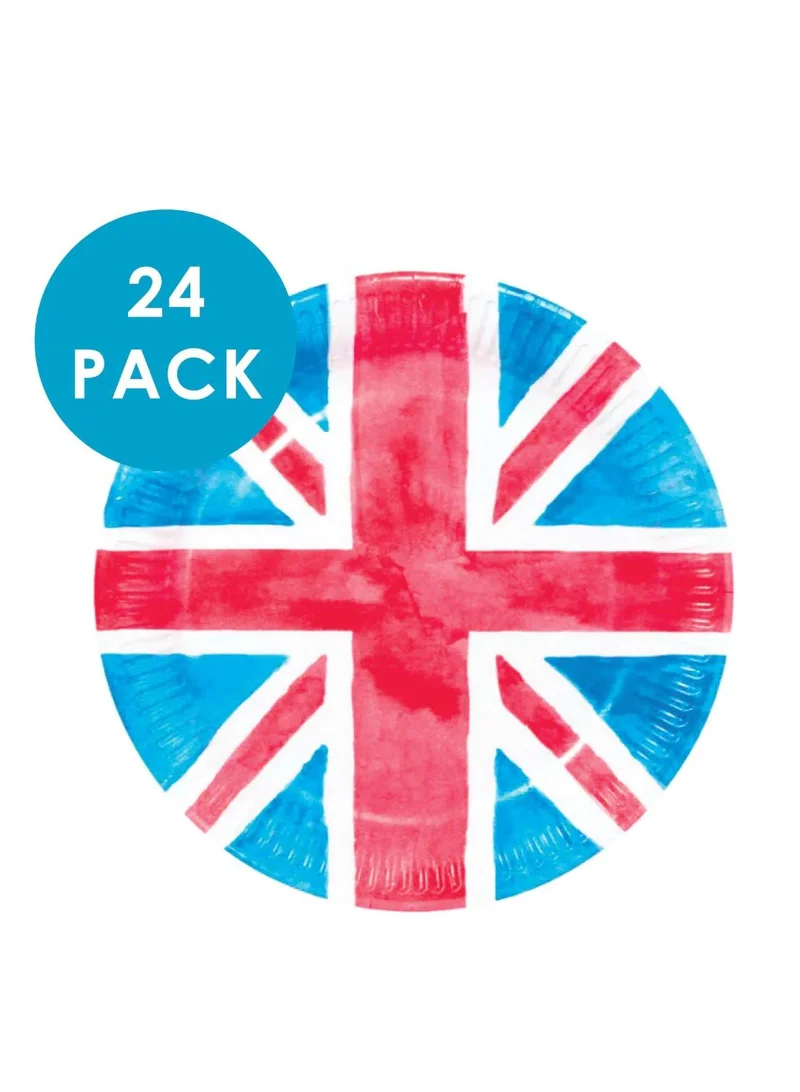 Talking Tables British Union Jack Paper Plate - 24 Pack
