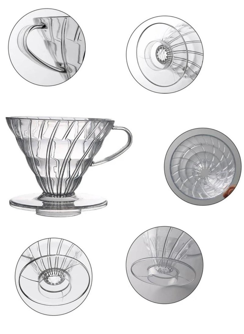 V60 Transparent Plastic Funnel 01  - Image 5
