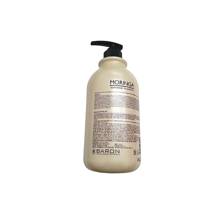 Baron [BARON] MORINGA Hair Treatment Repairing Shampoo Premium Edition 1000ml 33.9 fl oz - For Dry and Damaged Hair - Image 4