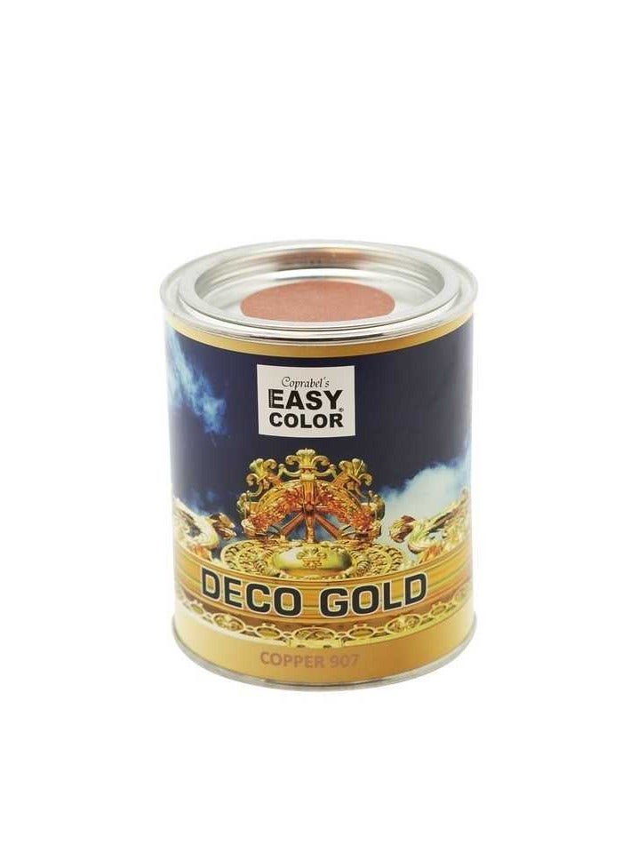 Coprabel Easy Color Deco Gold Copper 907 Water Base Paint - 250ml - Image 1