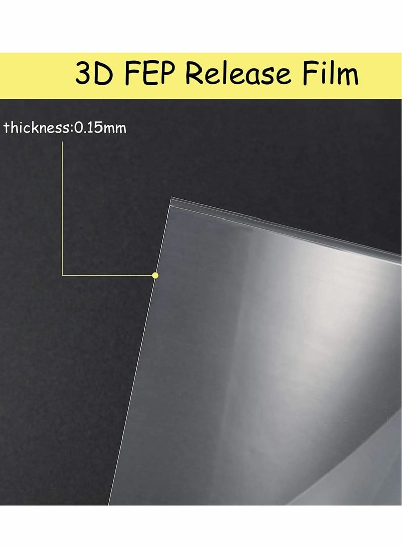 KASTWAVE FEP Film, High Transmittance Strength Film with Replacement Plastic Spatulas, Thickness 0.15 mm Compatible with UV DLP 3D Printers, LCD SLA Resin (140 x 200 mm) - Image 3