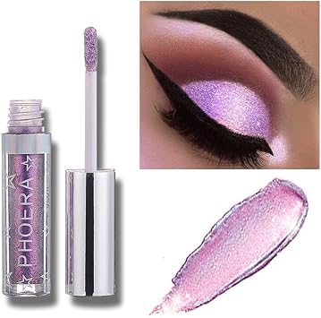 PHOERA Magnificent Metals Waterproof Liquid Glitter Glow Eyeshadow Palette Shimmer Long Lasting Cosmetic Metallic Eye Shadow Pigment Makeup 110 Unicorn Hype - Image 1