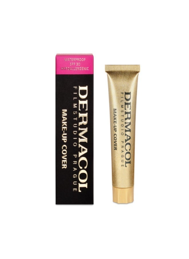 Dermacol Full Coverage Matte Foundation SPF30 Waterproof 13g Shade 208 – For Oily Skin, Acne & Dark Circles - Image 1