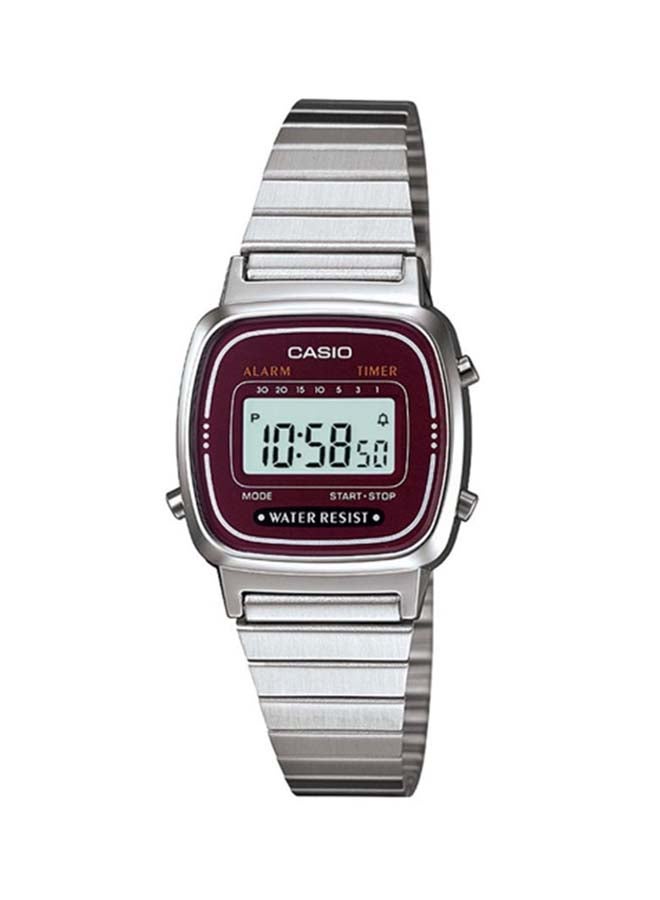 CASIO Women Stainless Steel Digital Wrist Watch LA670WA-4DF - Image 1