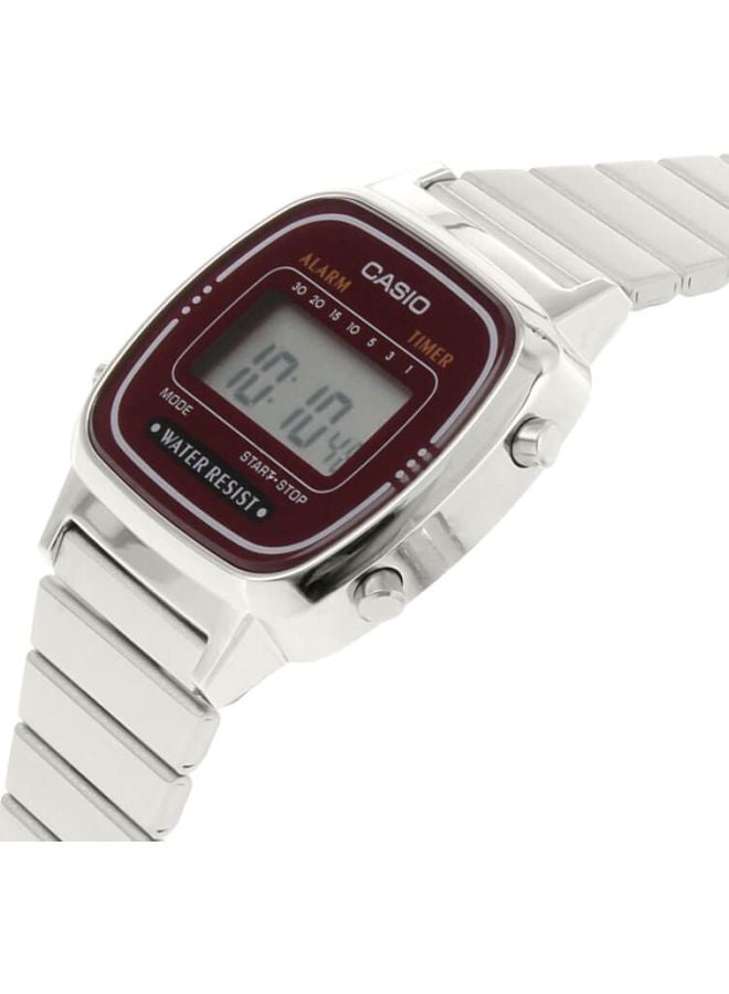 CASIO Women Stainless Steel Digital Wrist Watch LA670WA-4DF - Image 3