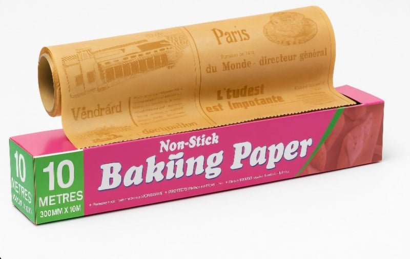 Jalsa Non-Stick Parchment Paper Roll – 10m x 300mm Baking & Cooking Paper, Heat-Resistant Greaseproof Paper for Oven, Air Fryer, Roasting & Baking Preparation