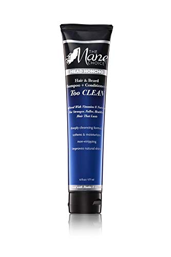 THE MANE CHOICE Head Honcho Hair Beard Shampoo And Conditioner Too CLEAN Vitamins And Nutrients For Stronger Fuller and Healthier Hair And Beard 6 Ounces 177 Milliliters