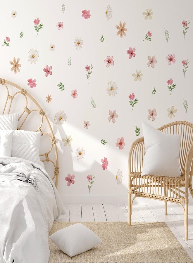 YouRfocus Daisy Watercolor Wall Decals | 68 PCS Boho Flower Stickers for Girls' Rooms, Playrooms, and Nurseries | Dual Layer Print for High Coverage | Removable Peel and Stick Wall Decor | 12 Sheets - Image 5