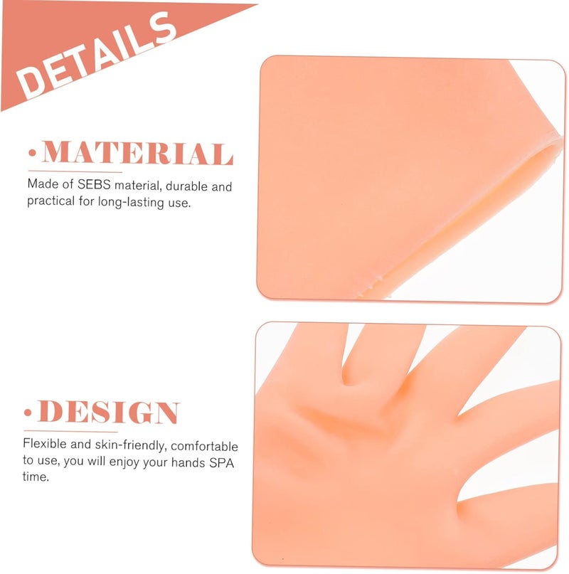 2pairs Professional Beauty Gloves Moisture Gloves Sturdy Sebs Material for Long-Term Use Hand Supply for Home Travel - Image 2