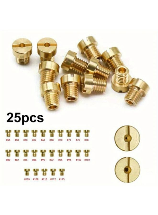 25pcs Car Carburetor Main Jets Set M6 6mm Thread For Dellorto PHNL PHVA PHBH - Image 2