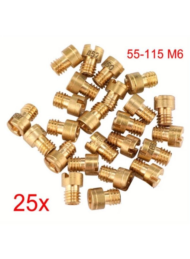25pcs Car Carburetor Main Jets Set M6 6mm Thread For Dellorto PHNL PHVA PHBH - Image 5