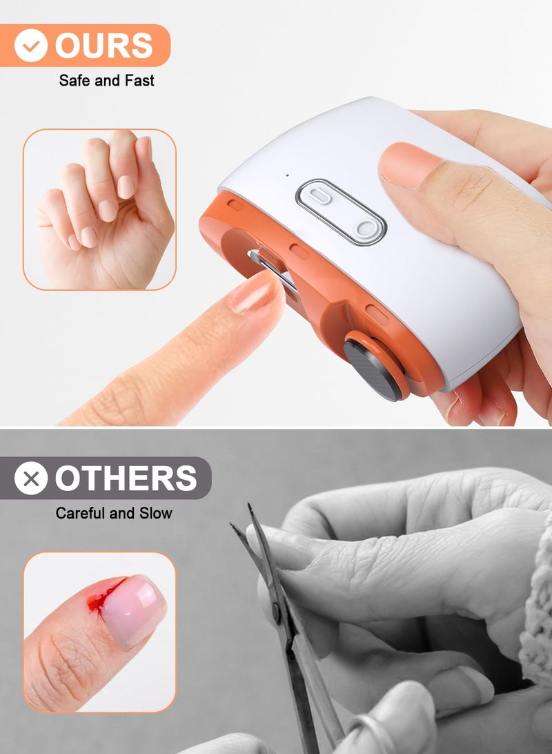 URbazaar Nail Clippers Nail File Nail Trimmer Nail Cutter Nail Scissors Electric Nail File Baby Nail Clippers Finger Nail Clippers Baby Nail Trimmer Electric Nail Trimmer Manicure Tool - Image 3