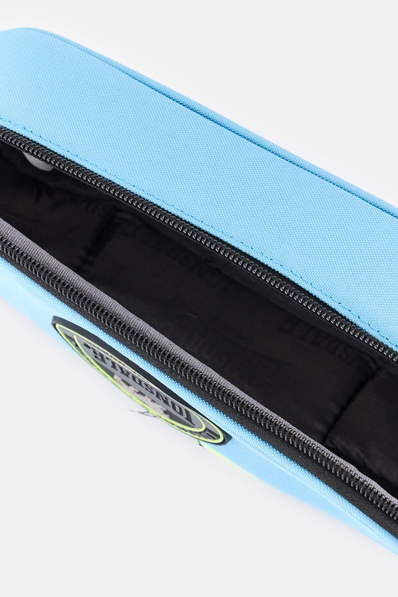 Lonsdale Kids Boy Brand Logo Pencil Case, Dark Turquoise - Image 3