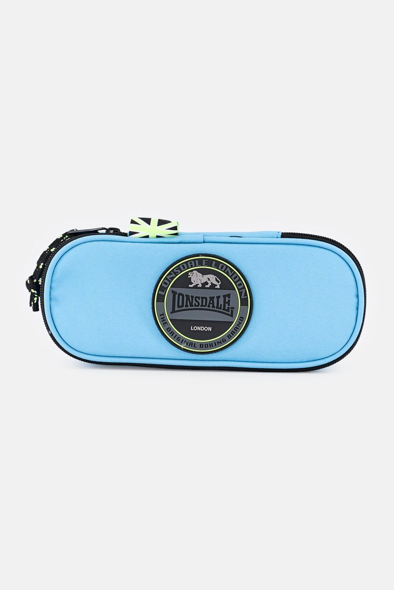 Lonsdale Kids Boy Brand Logo Pencil Case, Dark Turquoise - Image 1