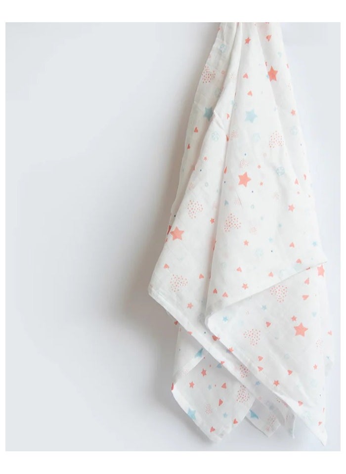 Yellow Doodle Yellow Doodle Organic Luxury Swaddles Set - Twinkly Stars / Fairy Dust  - Image 1