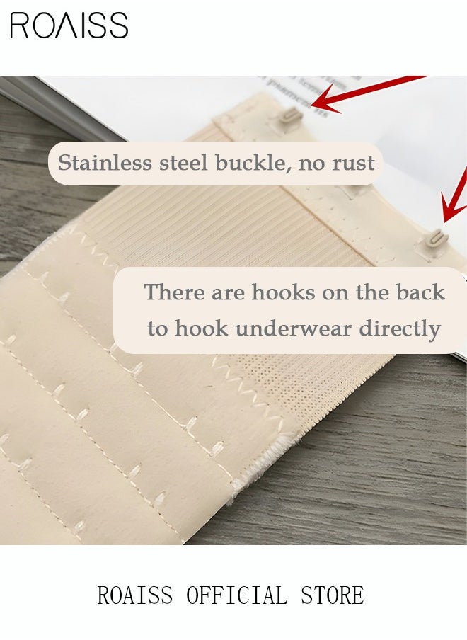 roaiss - 6 Pack High Elastic Bra Extension Buckle Set for Women - Bralette Length Adjustment - Bra Back Universal Two and Three Rows - Skin-friendly Fabric - Bra Strap Extender - Image 1