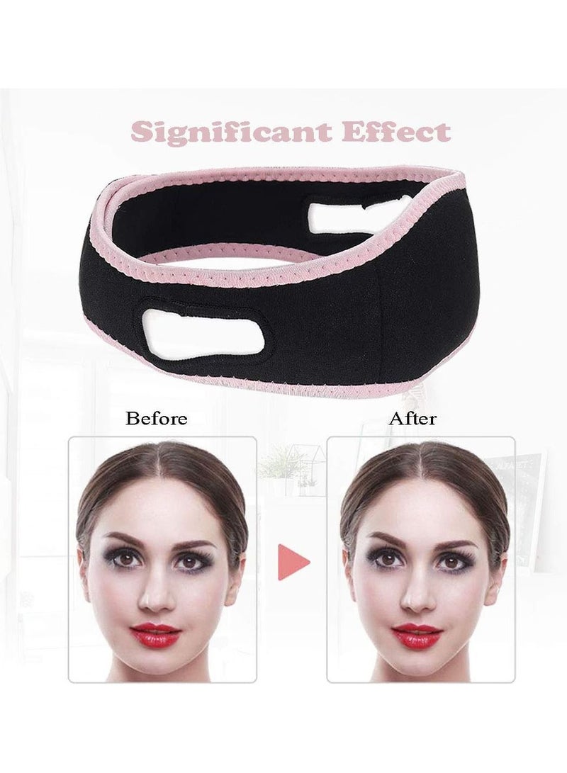 Y&D 2 PCS V Shaped Slimming Face Mask Facial Strap Pain-Free Lifting Bandage For Women Eliminates Sagging Skin Firming Anti-aging  - Image 3