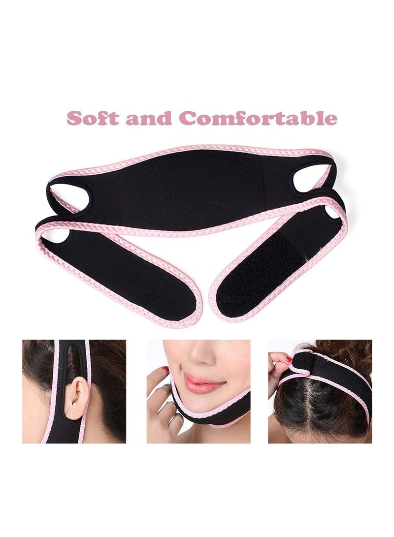 Y&D 2 PCS V Shaped Slimming Face Mask Facial Strap Pain-Free Lifting Bandage For Women Eliminates Sagging Skin Firming Anti-aging  - Image 4