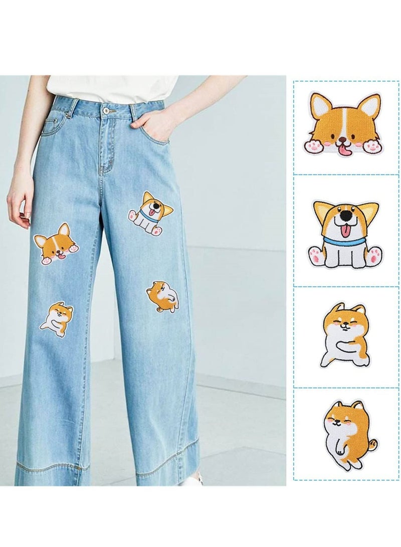 Y&D 23 Pieces Iron on Patches for Clothing, Cute Dog & Paw Embroidered Appliqués Stickers, Sew On Jacket, Jeans, Clothes, Backpacks, Hats, Shoes - Image 2
