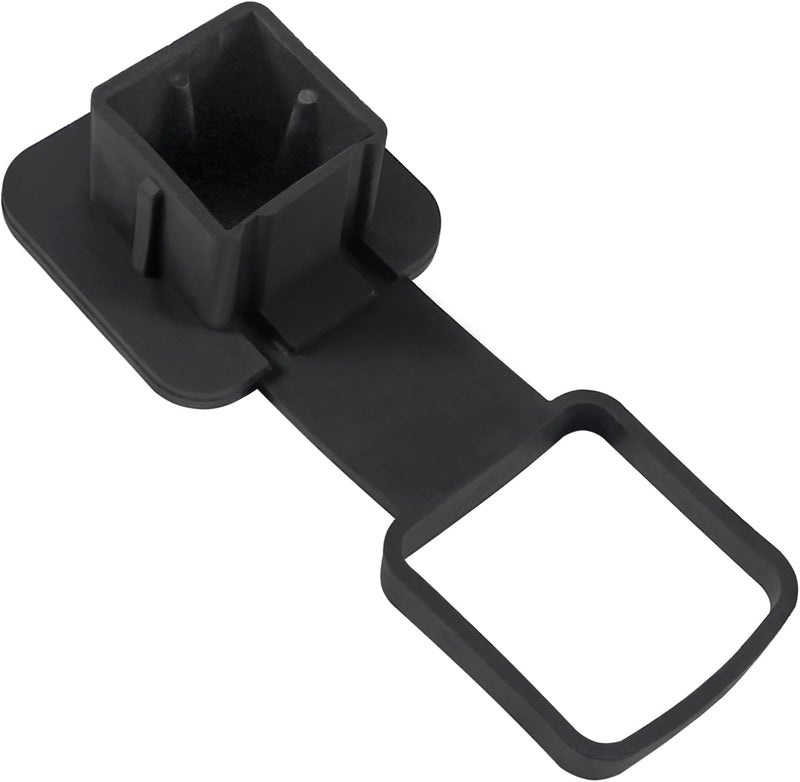 DORHEA Trailer Hitch Tube Cover 2'' Rubber Hitch Tube Cover Plug Cap Insert 2 inch Receivers Class 3 4 5 for Dodge Ram Porsche Benz Toyota Ford Jeep Chevrolet Nissan ATV UTV Polaris - Black - Image 3
