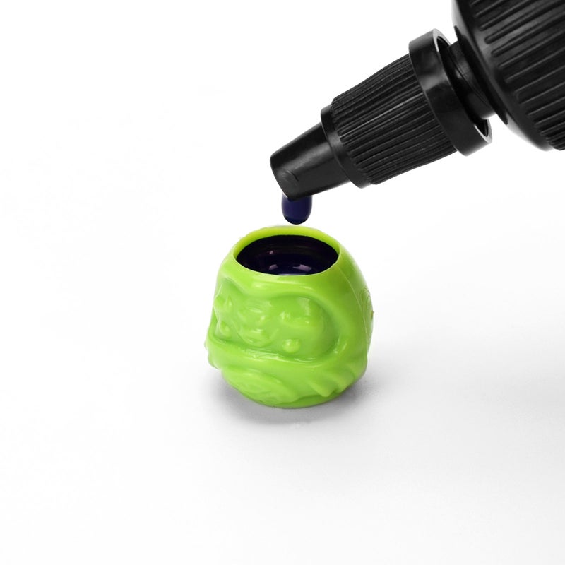 Tattoo Ink Caps 200pcs Green Plastic - Leak-Proof Base Core Tattoo Pigment Cups for Tattooing Microblading Makeup Supplies - Image 4