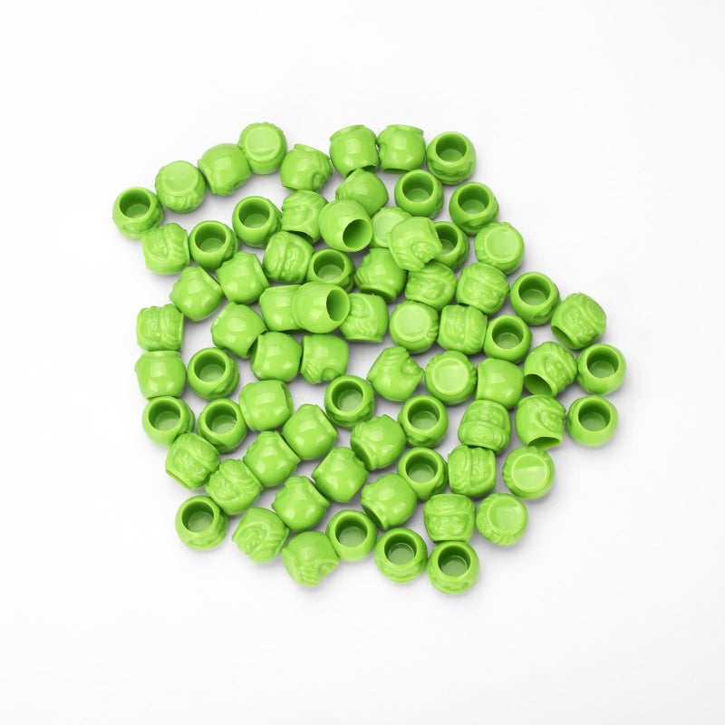 Tattoo Ink Caps 200pcs Green Plastic - Leak-Proof Base Core Tattoo Pigment Cups for Tattooing Microblading Makeup Supplies - Image 3
